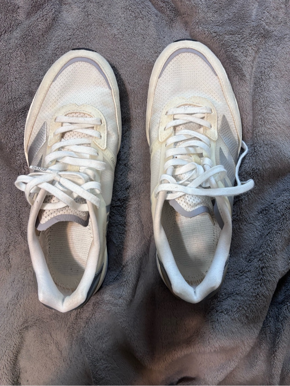 adidas Women's White and Light Gray Athletic Sneakers